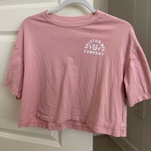pink cropped Brixton top, barely worn in very good condition!